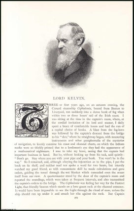 Item #507585 Lord Kelvin : British mathematician. An uncommon original article from the Pall Mall...