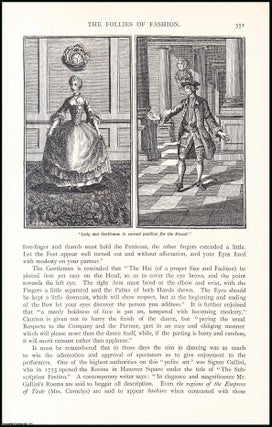 Item #507589 Step & Figure Dancing : the follies of fashion. An uncommon original article from...