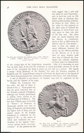 Item #507592 The Great Seal : from Saxon times to the Commonwealth. An uncommon original article...