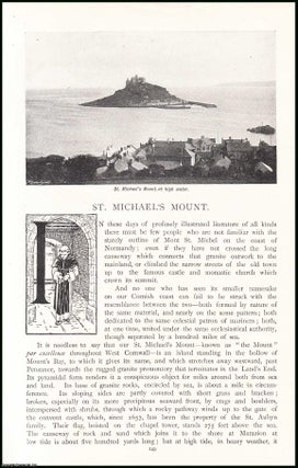 Item #507596 St. Michael's Mount : a tidal island in Mount's Bay, Cornwall. An uncommon original...