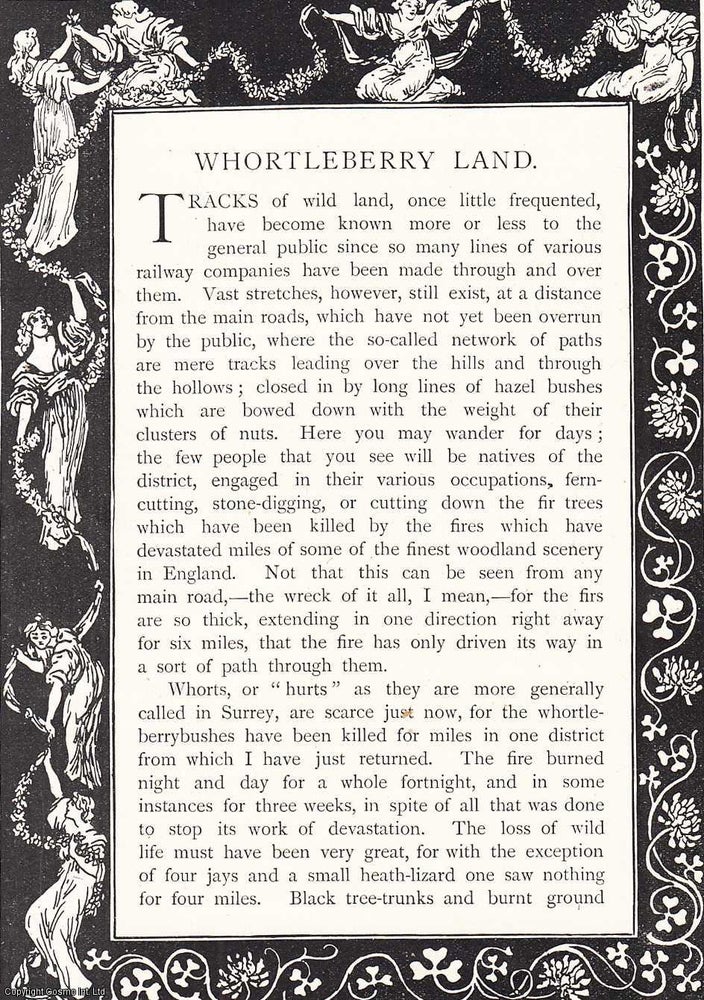 Item #507602 Whortleberry Land : a poem. An uncommon original article from the Pall Mall Magazine, 1898. A Son of the Marshes.