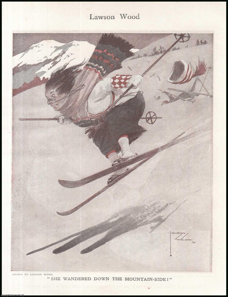 Item #507619 She Wandered Down the Mountain-Side! An original colour illustration by Chas....