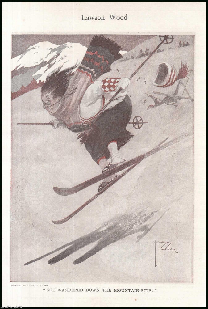 Item #507619 She Wandered Down the Mountain-Side! An original colour illustration by Chas....