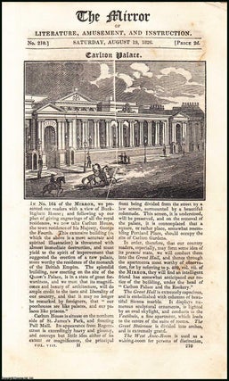 Item #507805 Carlton Palace. A complete rare weekly issue of A complete rare weekly issue of the...