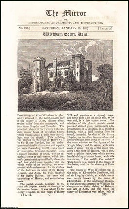 Item #507827 Wickham Court, Kent. A complete rare weekly issue of the Mirror of Literature,...