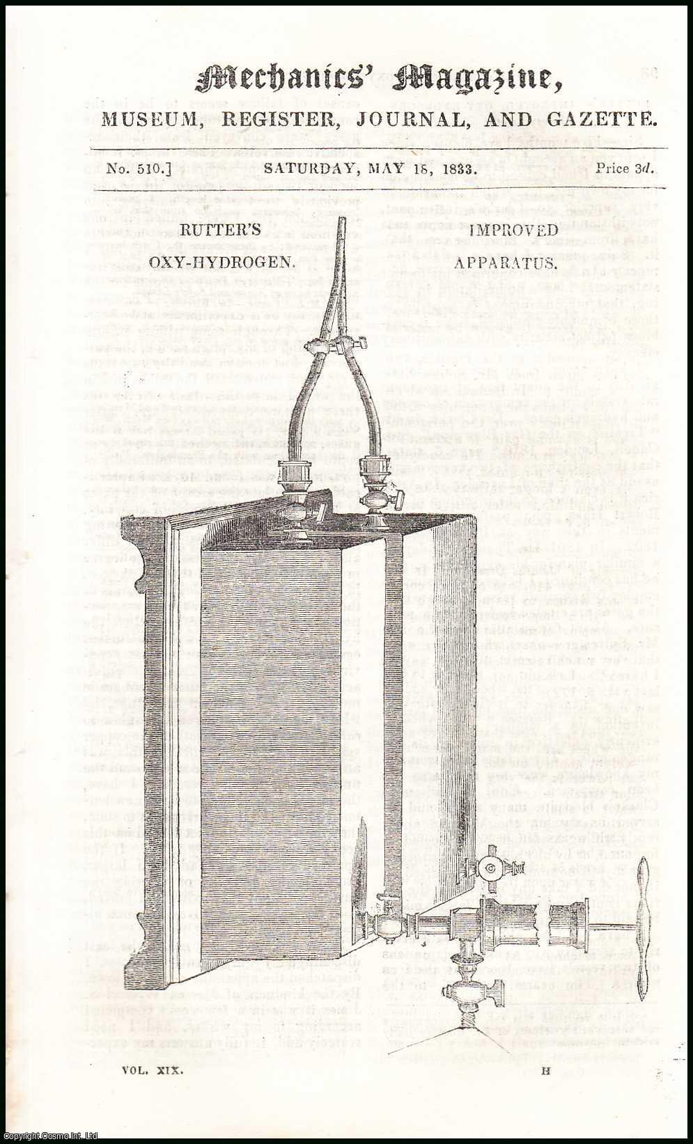 Rutter's Improved Oxy-Hydrogen Apparatus; Gin : Wines & Spirits ...