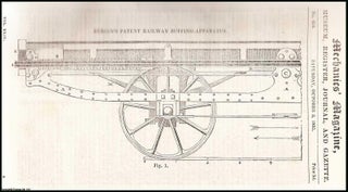 Item #507934 Bergin's Patent Railway Buffing-Apparatus; the Greenwich Railway; Expeditious...