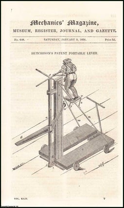 Item #507948 Hutchison's Patent Portable Lever; the State of the Arts of Design in England, &...
