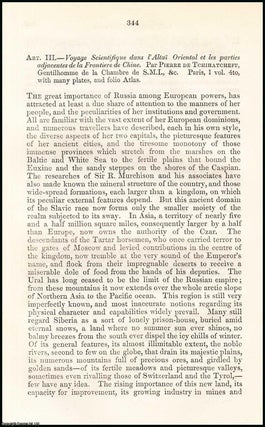 Item #507982 The Altai Mountains and Chinese Frontier. A rare original article from the British...