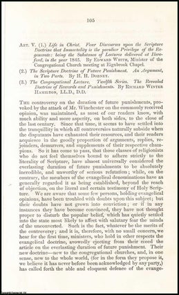 Item #507986 The Doctrine of Future Punishment. A rare original article from the British...