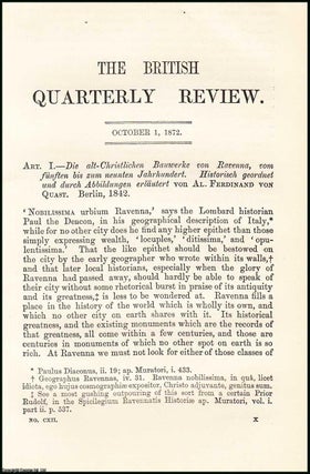 Item #508002 The Goths at Ravenna. A rare original article from the British Quarterly Review,...