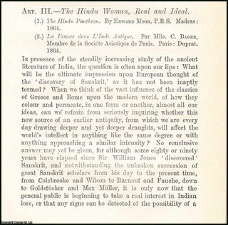 Item #508031 The Hindu Woman, Real and Ideal. A rare original article from the Quarterly Review,...