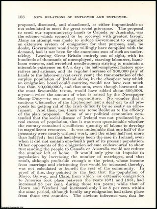 New Relations of Employer and Employed. A rare original article from the British Quarterly Review, 1853.