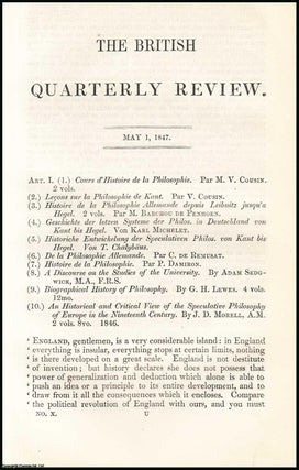 Item #508067 Locke and his Critics. A rare original article from the British Quarterly Review,...