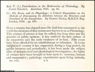 Item #508076 Phrenology. A rare original article from the British Quarterly Review, 1846. David Skae