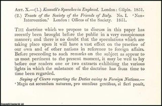 Item #508114 The Doctrine of Non-Intervention. A rare original article from the British Quarterly...