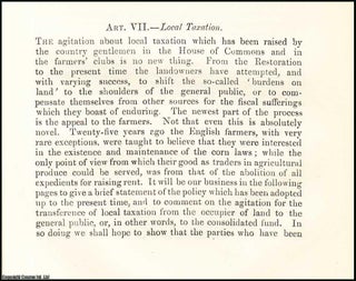 Item #508151 Local Taxation. A rare original article from the British Quarterly Review, 1873. J....