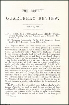 Item #508179 Shakespeare. A rare original article from the British Quarterly Review, 1864. Hannah...