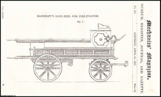 Item #508208 Baddeley's Hose-Reel for Fire-Engines; Construction of the Sea-Guage; Porter's...