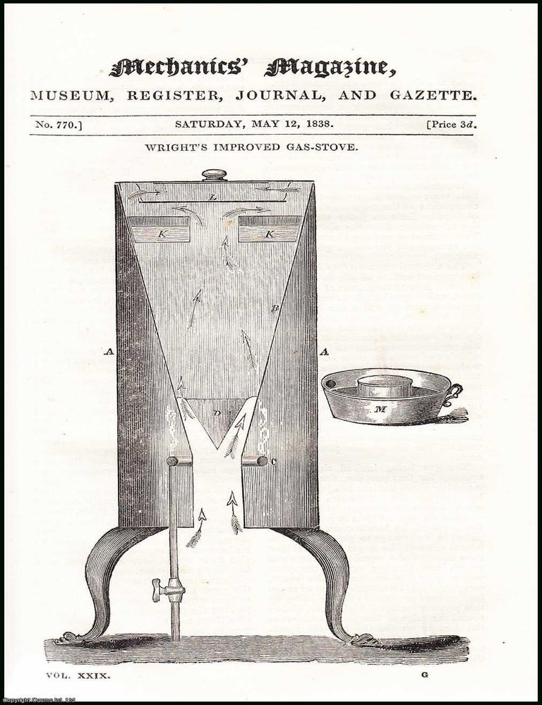 Item #508263 Wright's Improved Gas-Stove; Elmes's Survey of the Port of London;...