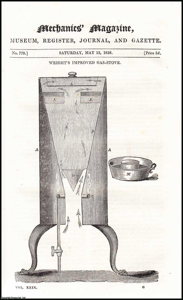 Item #508263 Wright's Improved Gas-Stove; Elmes's Survey of the Port of London;...
