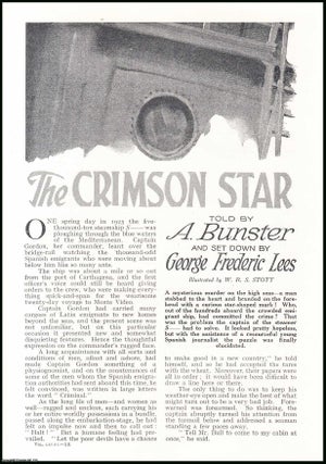 Item #508285 The Crimson Star : a mysterious murder on the high seas, a man stabbed to the heart...