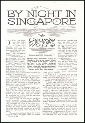 Item #508294 By Night in Singapore : Opium-smuggling. An uncommon original article from the Wide...