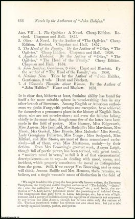Item #508379 Novels by the Authoress of John Halifax, Dinah Mulock. An uncommon original article...