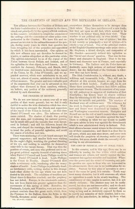Item #508391 The Chartists of Britain & the Repealers of Ireland. An original article from Tait's...