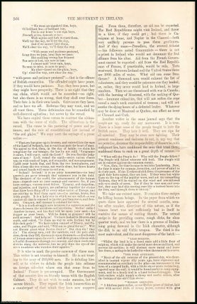 Item #508400 Movement in Ireland. An original article from Tait's Edinburgh Magazine, 1848....