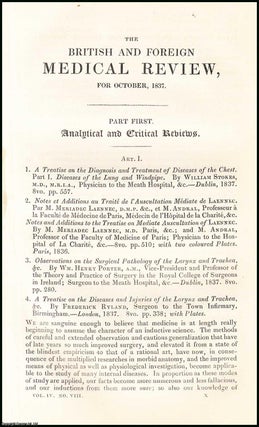 Item #508424 Diseases of the Chest. An original essay from the British & Foreign Medical Review,...