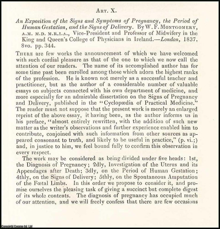 Item #508428 An Exposition of the Signs & Symptoms of Pregnancy, the Period of Human...