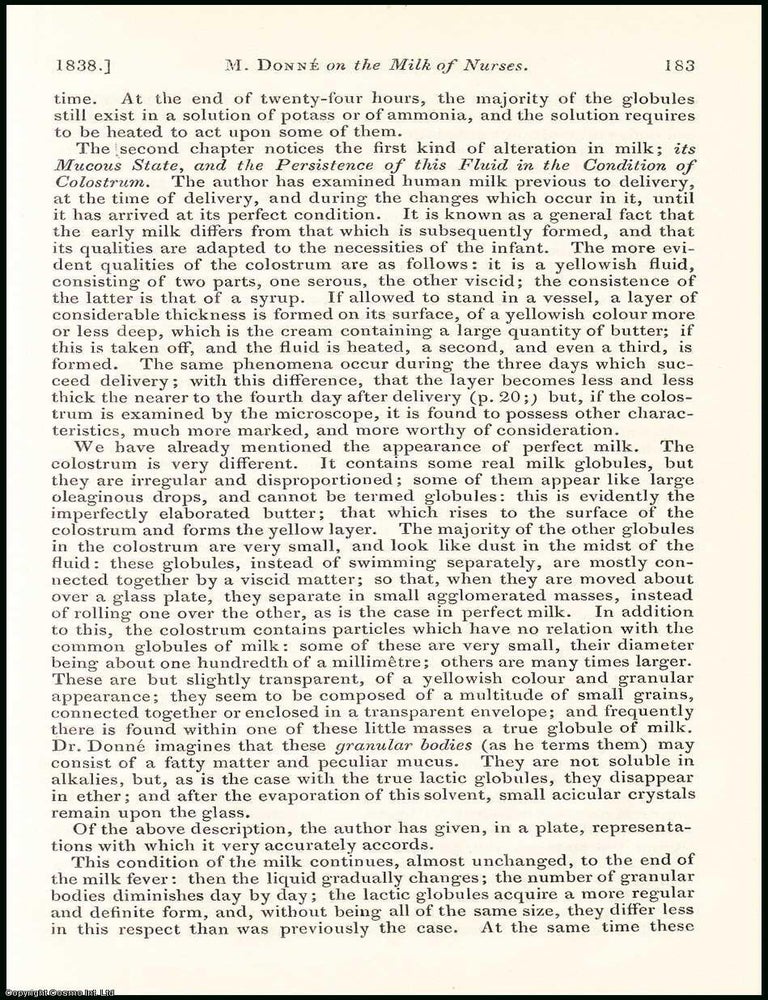 Item #508475 Considerations on Milk, & Particularly that of Nurses, more especially in regard...