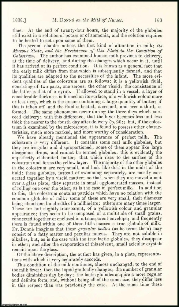 Item #508475 Considerations on Milk, & Particularly that of Nurses, more especially in regard...
