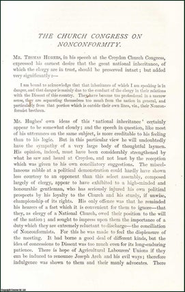 Item #508885 The Church Congress on Nonconformity. An original article from the Nineteenth...
