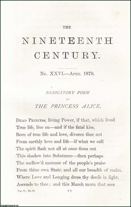 Item #508917 The Defence of Lucknow : dedicatory poem to Princess Alice. An original article from...