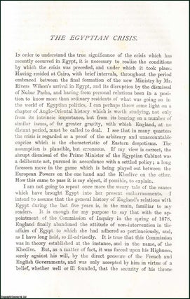 Item #508921 The Egyptian Crisis. An original article from the Nineteenth Century Magazine, 1879....
