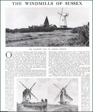 Item #509043 The Windmills of Sussex. Several pictures and accompanying text, removed from an...
