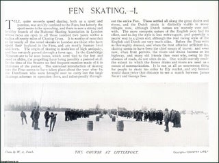 Item #509076 Fen Skating. Removed from an original issue of Country Life Magazine, 1897. Charles...