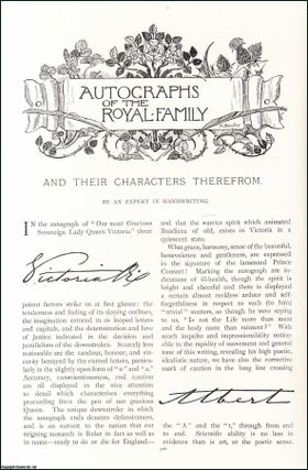 Item #509120 Autographs of the Royal Family & their Characters Therefrom : Lady Queen Victoria ;...