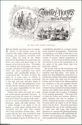 Item #509125 Country-Houses : Past & Present. An original article from the Lady's Realm 1896. Stated