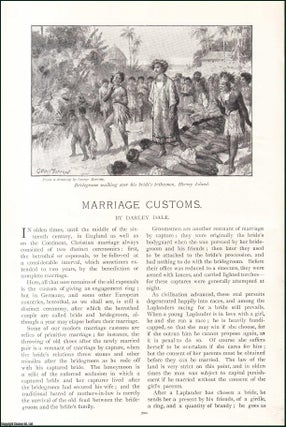 Item #509166 Marriage Customs. An original article from the Lady's Realm 1897. Darley Dale