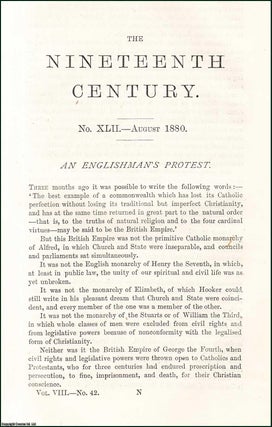 Item #509216 An Englishman's Protest on Church and State. An original article from the Nineteenth...