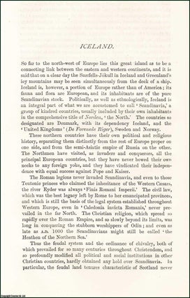 Item #509219 Iceland. An original article from the Nineteenth Century Magazine, 1880. David...