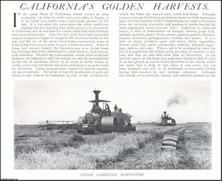 Item #509292 California's Golden Harvests. Several pictures and accompanying text, removed from...