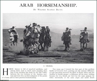 Item #509301 Arab Horsemanship. Several pictures and accompanying text, removed from an original...