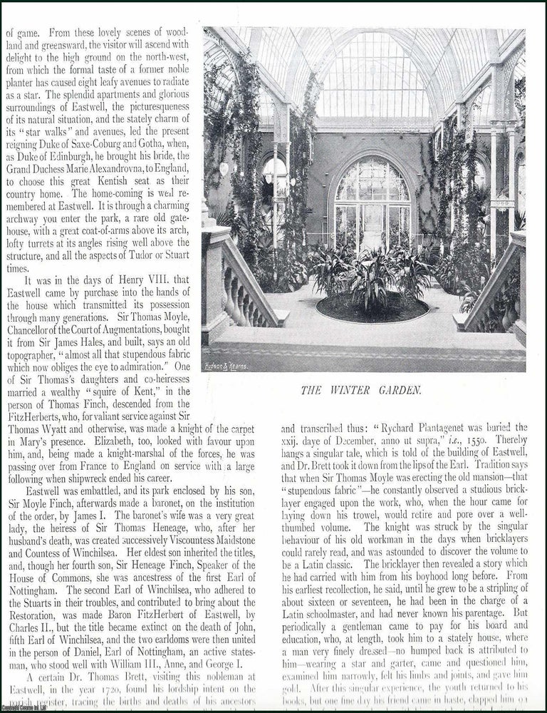 Item #509354 Eastwell Park Country Home. Several pictures and accompanying text, removed from an...