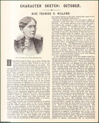 Miss Frances E. Willard : American Educator, Temperance Reformer, and. W T. Stead.