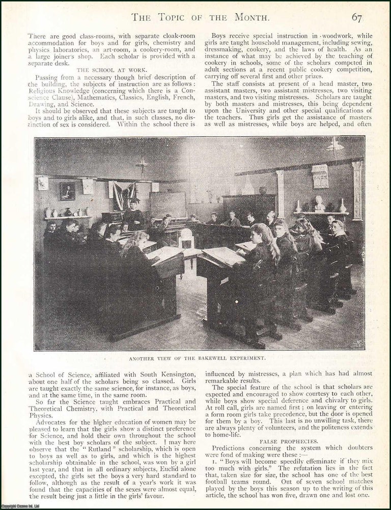Item #509487 Bakewell Grammar School, Derbyshire: “Give Us This Day Our Daily Bread.” Edited...