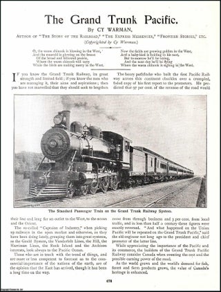 Item #509608 The Grand Trunk Pacific Railway System. An original article from the Review of...